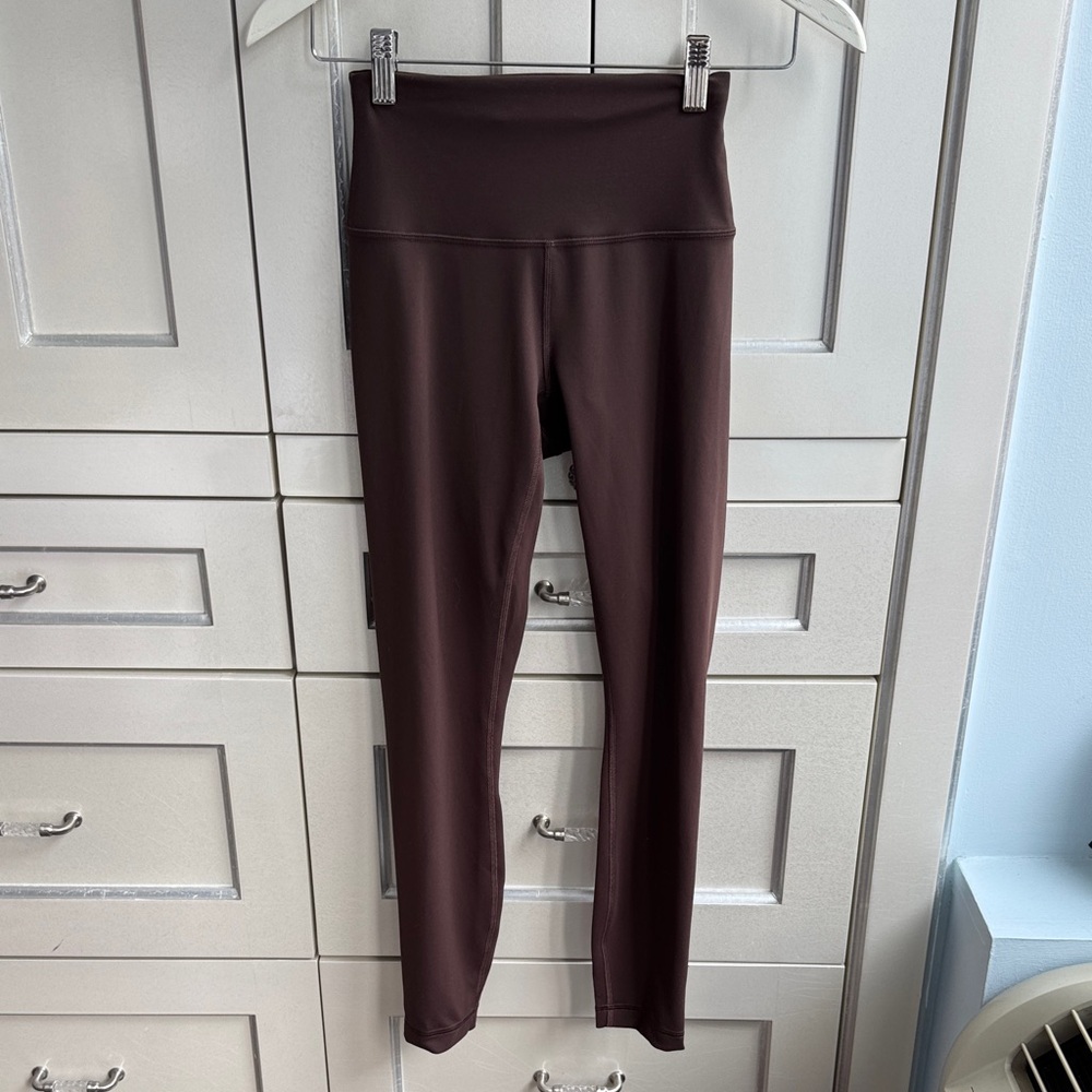 High-Waisted Brown Leggings